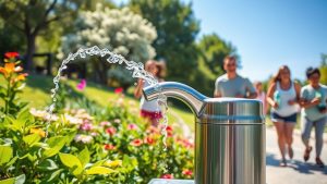 Benefits of Outdoor Water Bottle Filling Stations eco friendly hydration access