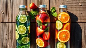 fruit infused hydration bottles