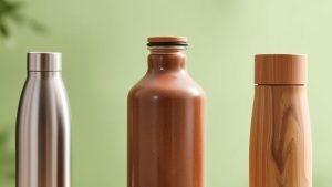 stylish brown water bottles