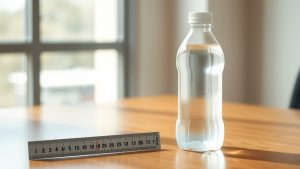 water bottle height measurement