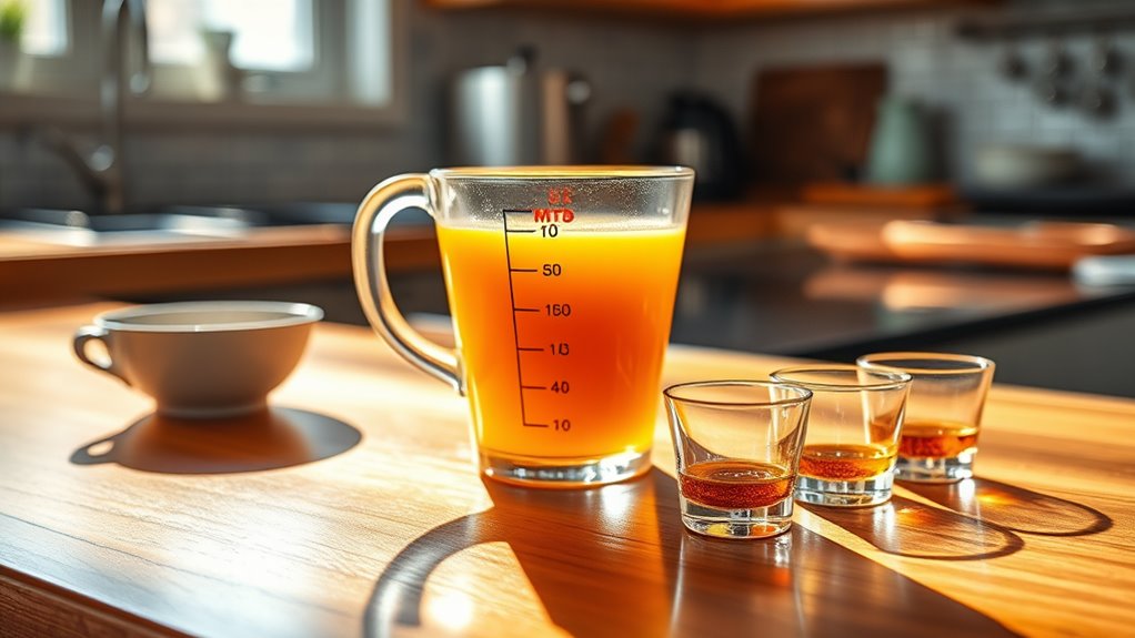 64 ounces equals 8 cups