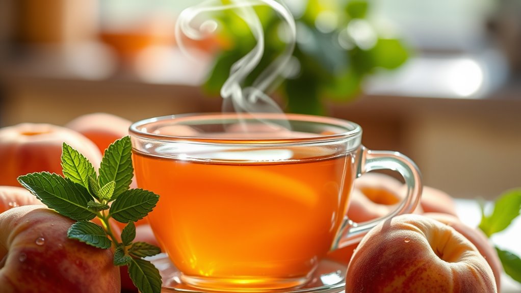 benefits of peach tea