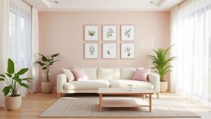 10 Stunning Wall Blush Ideas to Elevate Home Decor blush wall decor ideas