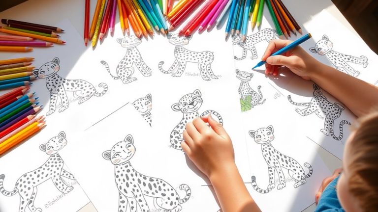 10 Fun Cheetah Coloring Pages for Creative Kids
