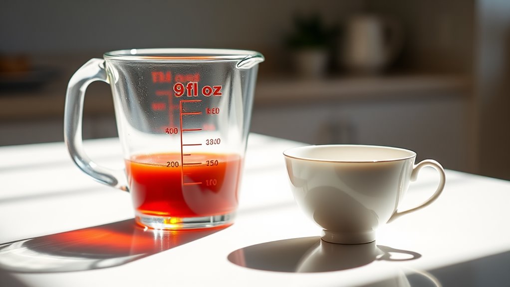 fluid ounces to cups conversion