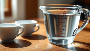 Equivalent of 4 Oz Water in Cups four ounces equals half cup