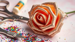 5 Stunning Glitter Rose DIY Projects You Can Create Today glitter rose diy projects