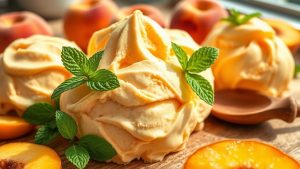 How to Make Peach Shaped Ice Cream at Home homemade peach shaped ice cream