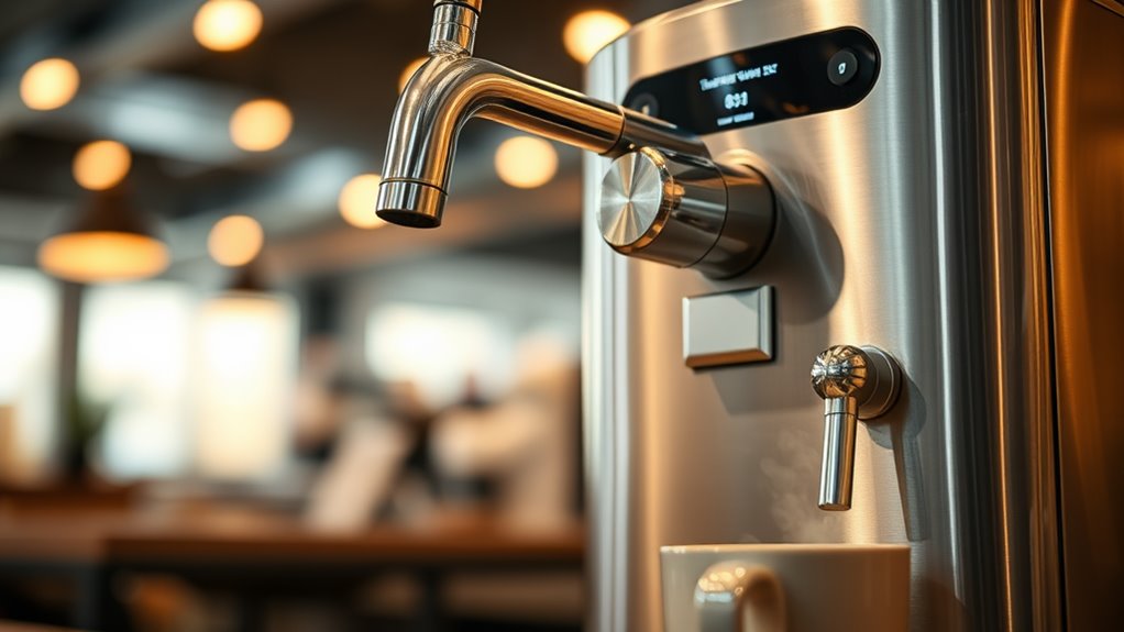 hot beverage dispenser features