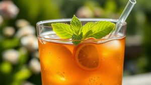 iced tea contains caffeine