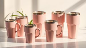light pink stanley cups