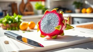 prepare dragon fruit easily