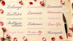 3 Must-Have Romantic Fonts for Love Letters romantic fonts for love letters