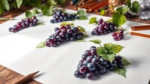Create Realistic Grape Drawings With This Step-By-Step Guide step by step grape drawing