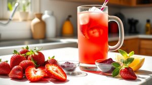How to Make a Strawberry Acai Lemonade Refresher at Home strawberry acai lemonade recipe