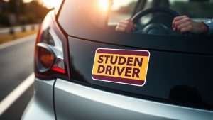 What Is a Student Driver Sticker and Why Is It Needed? student driver safety awareness