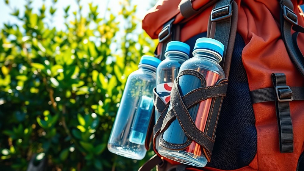 top backpack water bottle holders