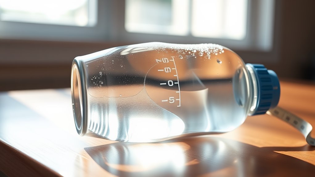 typical water bottle size