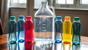 water bottles in gallon