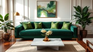 bottle green interior design