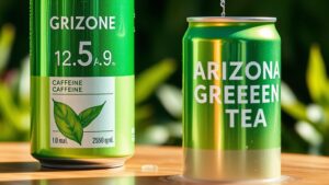 caffeine content arizona green tea