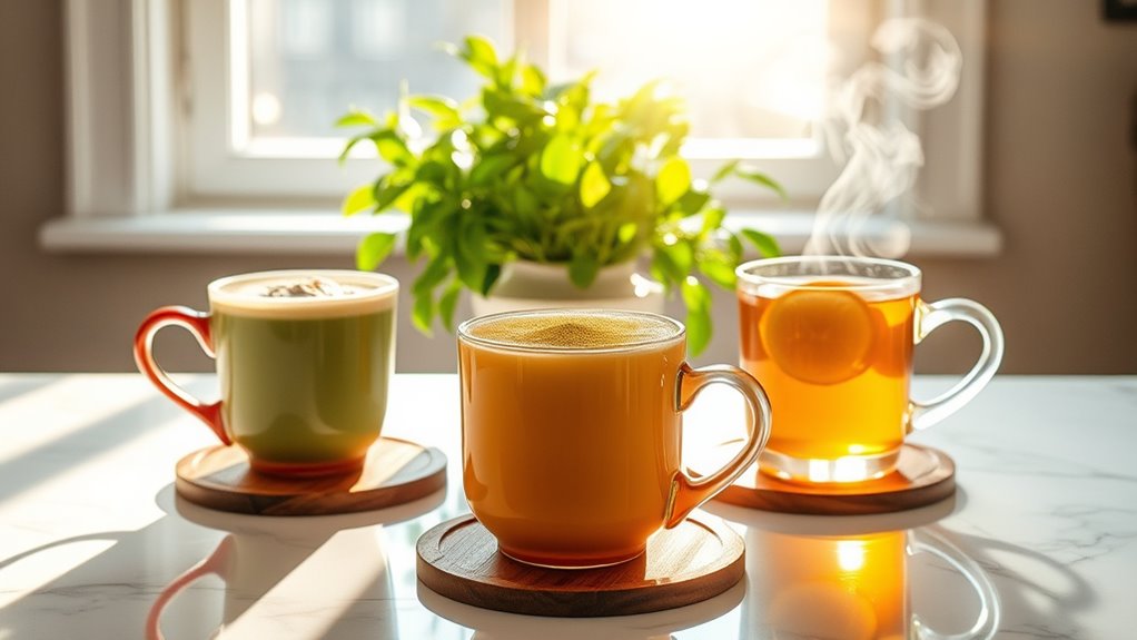 healthy hot morning beverages
