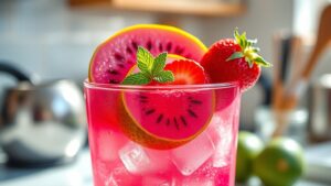 quick vegan strawberry refresher
