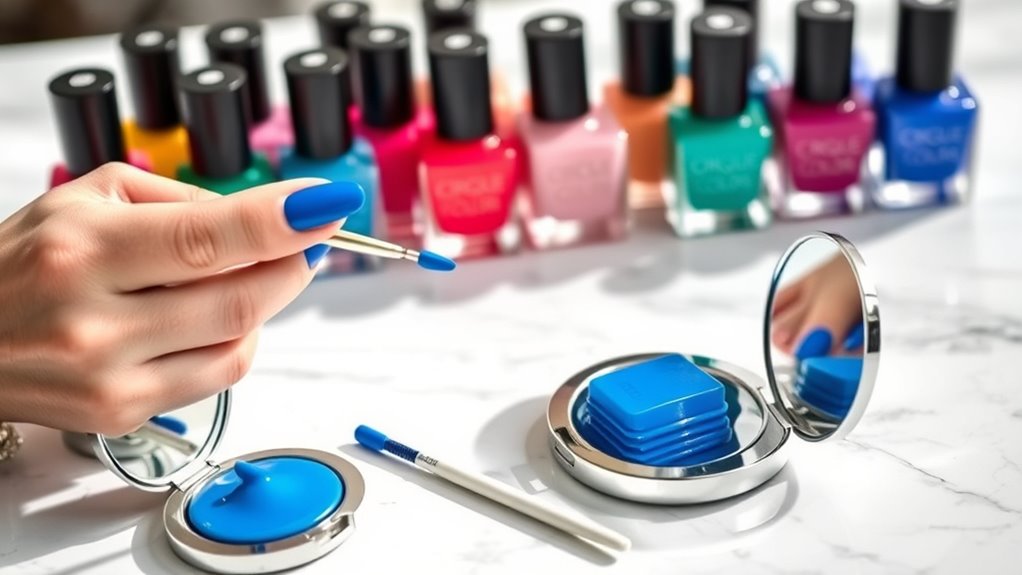 salon quality nail polish application