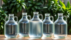 top glass water jugs