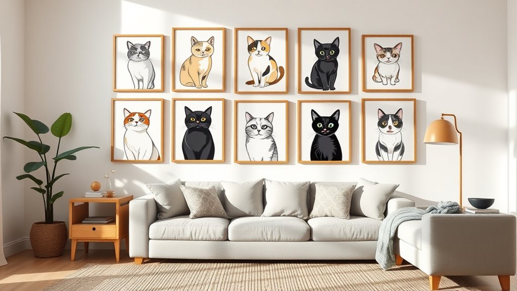 cat themed art for 2025