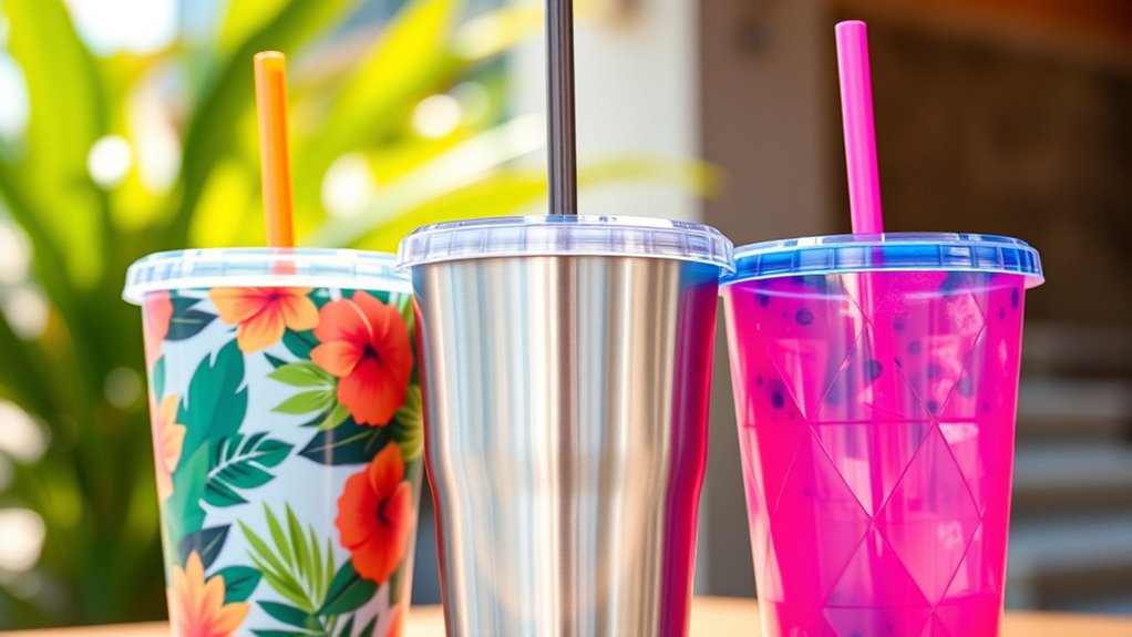 chic cups with lids