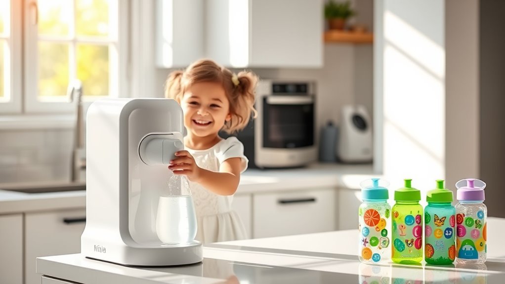 child safe water dispenser features