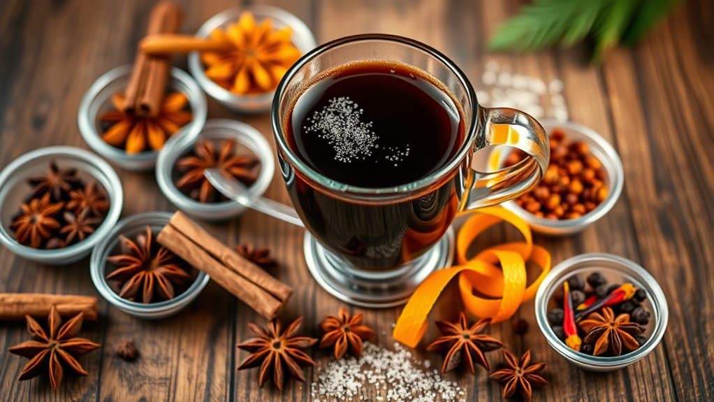 cozy spiced coffee beverages