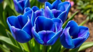 distinctive characteristics of blue tulips