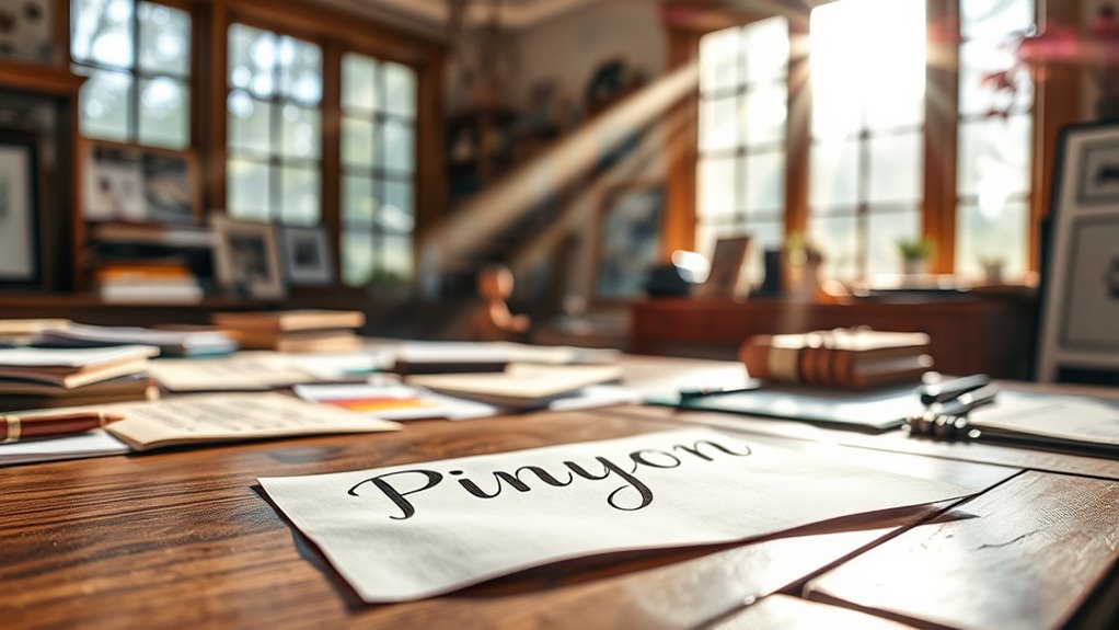 enhancing designs with pinyon script