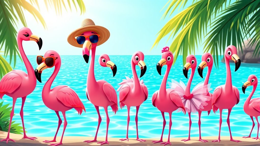 flamingo cartoon characters popularity