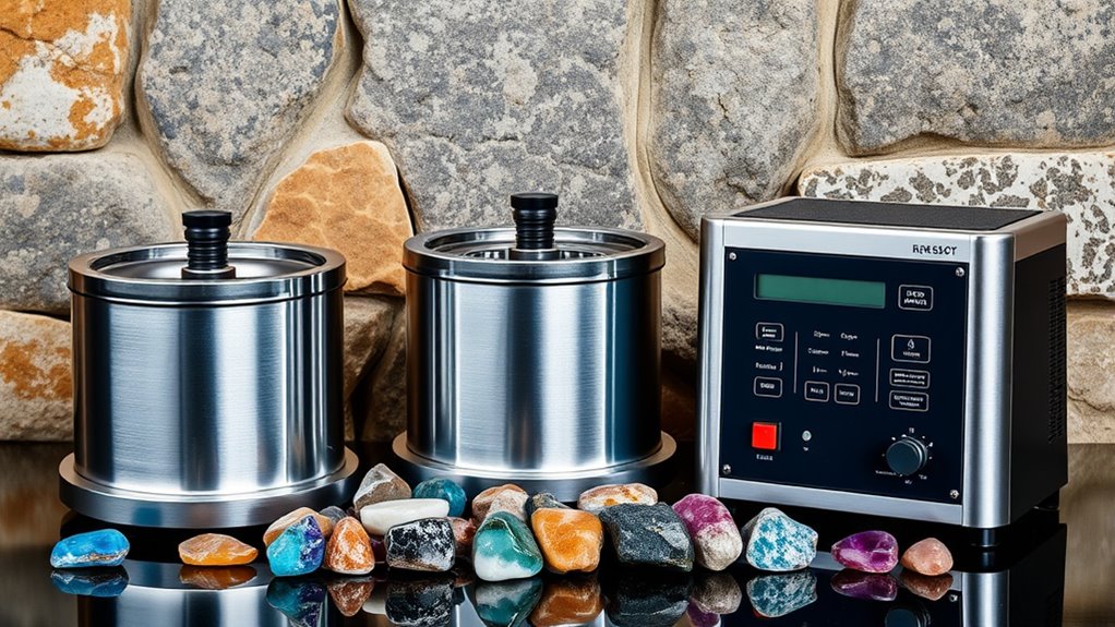 key features for rock tumblers