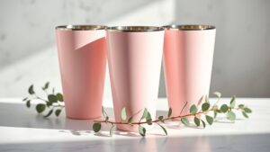 light pink stanley cups