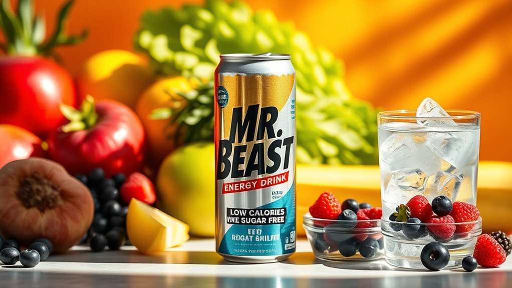 low calorie sugar free energy