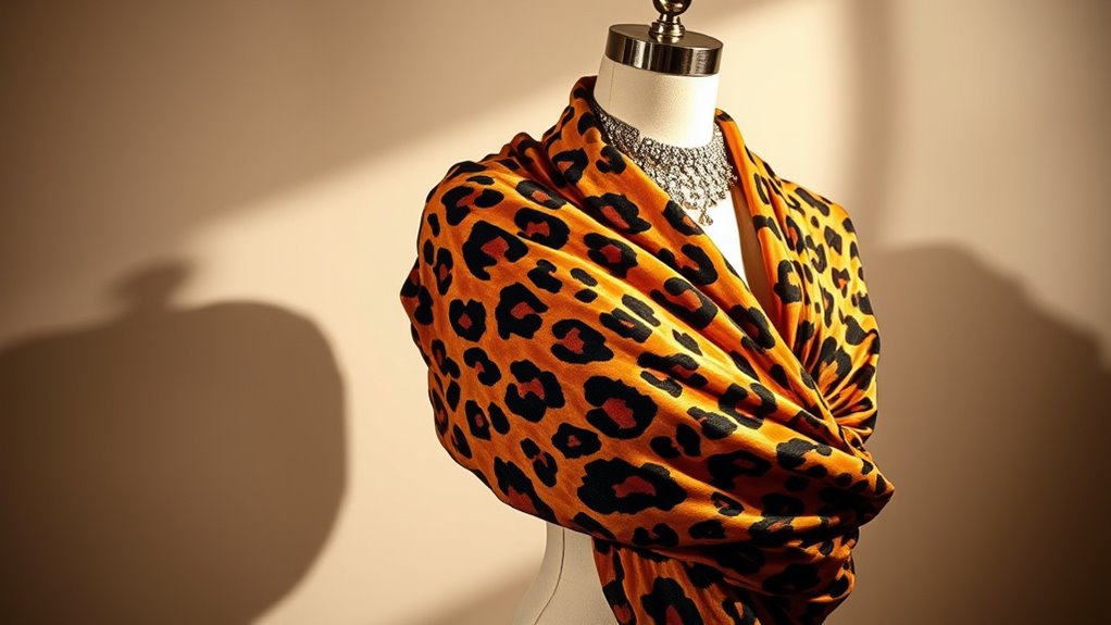 luxurious velvet cheetah wrap