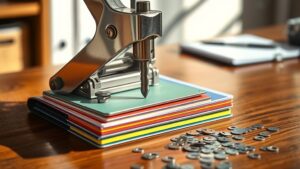 metal hole punching mechanism