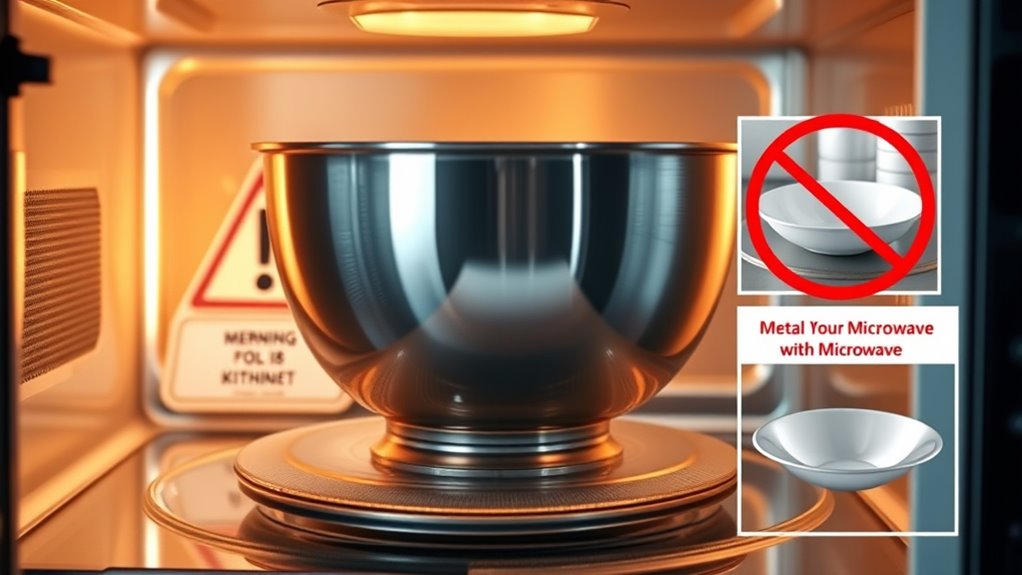 microwave safety with stainless steel