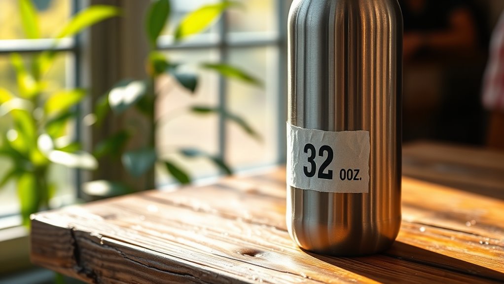 ounces in water bottle