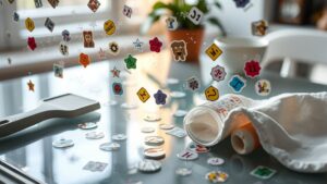 remove stickers from glass