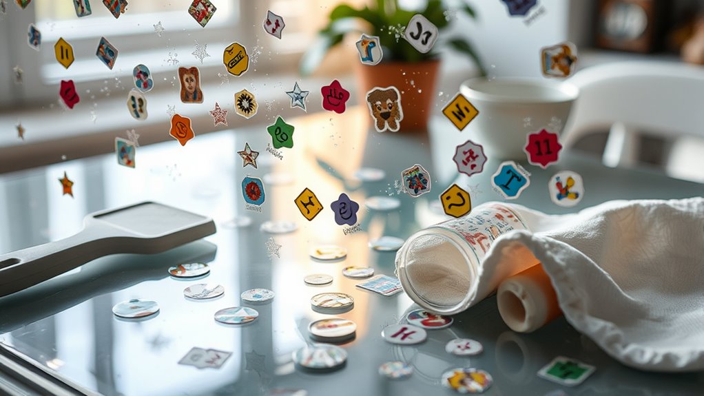 remove stickers from glass