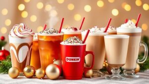 seasonal dunkin holiday beverages