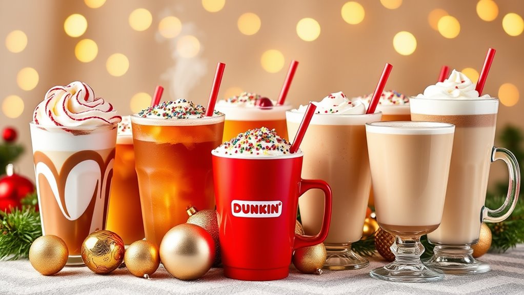 seasonal dunkin holiday beverages