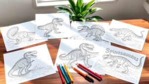spinosaurus coloring pages collection