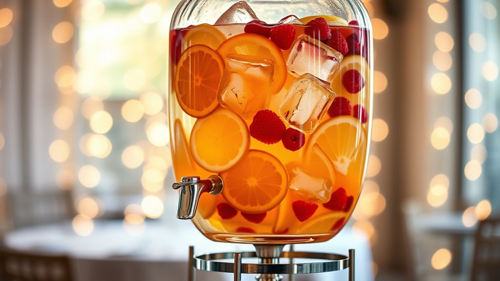 stylish glass drink dispenser
