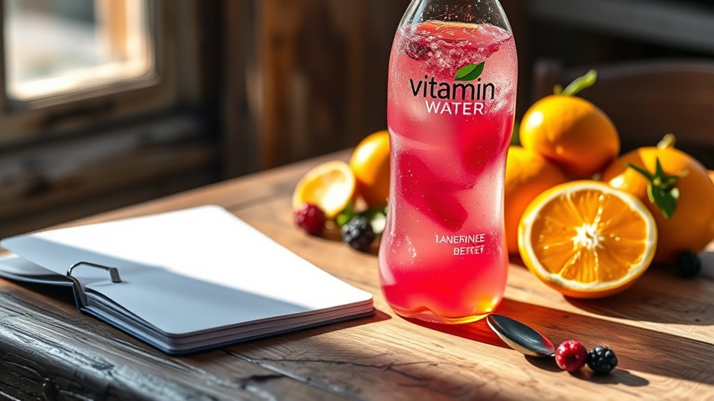 vitamin water caffeine content